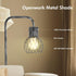 6W Bulb, Industrial Floor Lamp, Antique Silver Standing Lamp Modern with LED Foot Switch, Metal Tall Lamps for Living