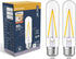 Dimmable Tubular LED Bulb, E26, 2 Pack, T10 T30 Vintage LED Bulbs, 40 Watt Equivalent, 2700K Warm White