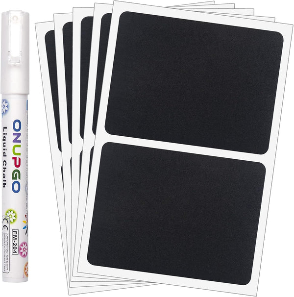 ONUPGO Chalkboard Pantry Labels, Large Stickers for Big Bins Boxes, Waterproof Kitchen Pantry Names Labels
