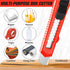 JOYUMY 20 Pack 10 18mm Utility Knife, Box Cutter Retractable, Box Knife for Cartons, Cardboard, and Boxes, Box Opener
