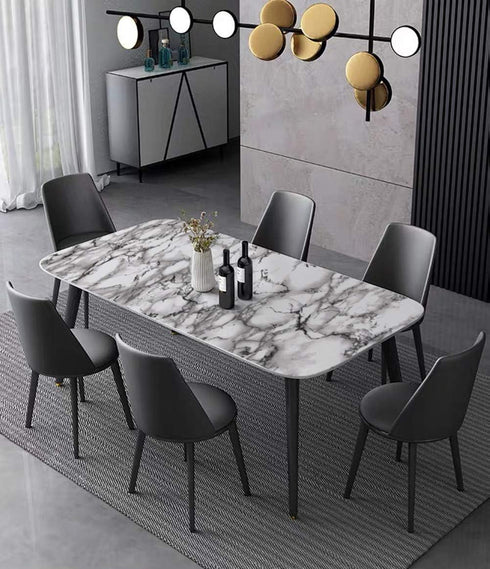 Yancorp 16"x120" White and Black Contact Paper, Removable Wallpaper for Black and White Marble Countertops