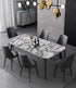 Yancorp 16"x120" White and Black Contact Paper, Removable Wallpaper for Black and White Marble Countertops