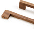5 4 Walnut Square in pcs Wooden Drawer Pulls Handle pulls for cabinets Kitchen Cabinet Drawer pulls Cabinet Door Pull