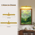 16.54 Inch 3 Dimmable Joossnwell Touch Control Picture Light, Gold Rechargeable Battery Wall Sconce, Magnetic CCT Art