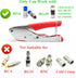 Coax Cable Crimper Tool Kit, RG6 RG59 Coaxial Compression Tool, Wire Stripper, 10pcs RG6 F Connectors