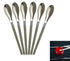 ZHUUO 1 Set Stainless Steel Miniature Laboratory Sampling Spoon, Spatula Combination Reagent Spoon, Lab Utensils (Pack