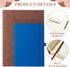 SATINIOR 5 Pack A4 Notebooks, 360 Pages, Leather Softcover, Thick Paper, Lined, 8.5'' x 11'' (Brown) for Office Home