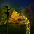 Neioaas Solar Watering Can Lights,LED Solar Lantern String Light Outdoor Garden Waterproof Hollowed-Out Retro Metal