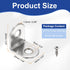 20pcs 0.8" 0.8" 0.6" 90 40 HARFINGTON L-Shaped Corner Bracket x x Stainless Steel Degree Angle Brace Joint Right Corner