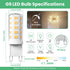 G9 Bulb 4W, 3000K 40 T4 9 Non-Dimmable 120V 450 360Beam G9 Bulbs 6 Pack VOLIVO LED Soft Warm White, Watts Halogen