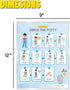 BOVAI 9x12 Inch Potty Training Chart Step by Step Laminated for Children Self Care Visual Chart Ideal for Special Needs