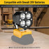 20V 40W 6000LM 20V 120Adjustable Azocek LED Work Light Compatible with Dewalt Battery, Flashlight, Battery Cordless