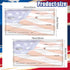 Giant Check 2 Pieces Fake Large Blank Presentation Checks for Donations, Fundraisers, Awards, Prizes (30 x 16 Inch)
