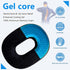 Tailbone Donut Pillow Seat Cushion for Pain Relief - Orthopedic Gel & Memory Foam with Cooling Layer, Non-Slip Base
