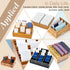 BENECREAT 24-Grid Wooden Cell Phone Storage Box, Mobile Phone Management Organizer for Office
