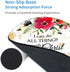 Round Mouse Pad and Coasters Set | Philippians 4-13 Scripture Inspirational Red Watercolor Flowers Mousepad