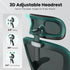 Ergonomic Office Chair, Home Office Desk Chair with Headrest, High Back Computer Chair with Armrests and Adjustable