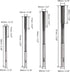 uxcell 8pcs Chucking Reamer Set, Lathe Machine Reamer Straight Flute Milling Cutter High Speed Steel H7 Tolerance