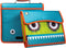 Case-It Monsters The Sidekick Zipper Binder, 5 Color Tabbed Expanding File, Aqua