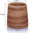 Handmade Rattan Pencil Holder, Cone Makeup Brush Holder, 7 Inch Table Décor Organizer for Stationery and Flowers