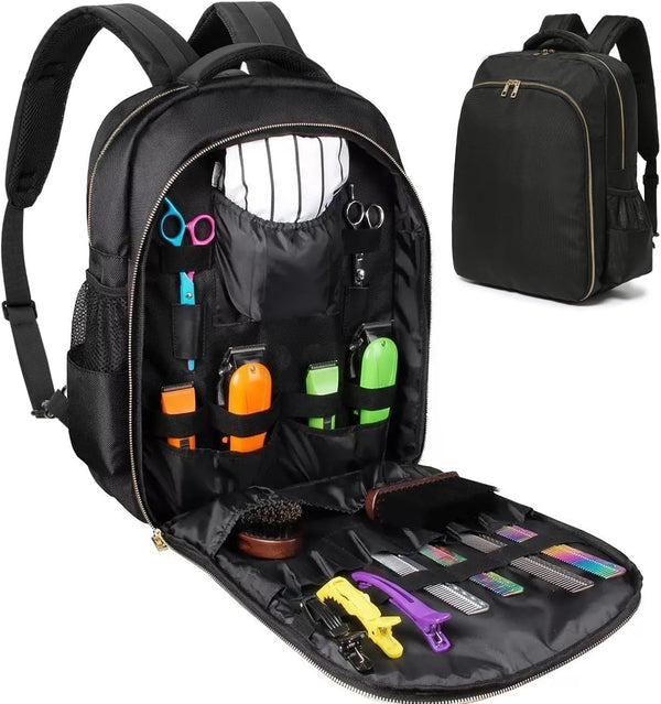 iaodia Travel Hairstylist Clipper Organizer Bag for Barbers, Portable Backpack Bag for Clippers