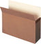 Smead 100% Recycled File Pocket, Straight-Cut Tab, Letter Size, 5-1/4" Expansion, Redrope, 10 per Box (73206)