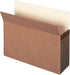 Smead 100% Recycled File Pocket, Straight-Cut Tab, Letter Size, 5-1/4" Expansion, Redrope, 10 per Box (73206)