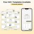 SUPVAN T50M Pro Bluetooth Label Maker with Tape, Wide Waterproof Labels, Versatile App, 40 Fonts, 450+ Icons, Black