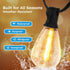 S11 50FT, 16 Bulbs 2700K Dimmable GvvooHome LED Outdoor String Lights Shatterproof & Waterproof Patio Lights