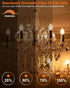 MEQIQTEK E12 60 Bulbs, Bulbs 2500K, 500 Dimmable B10 Bulbs (12 Pack) Watt Incandescent Candle Light Chandelier Light