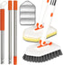 Long Handled Scrub Brush for Shower3-in-1 Cleaning Brushes with 3 Different Function
