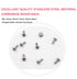 cSeao 100pcs Flanged Button Head Socket Cap M4 Screws Kit, M4x8mm/10mm/12mm/15mm/20mm, 304 Stainless Steel