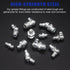 168 PCS Metric Hydraulic Grease Fittings Assortment, Grease Nipple Kit with M6, M8, M10