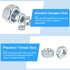 Hex Nuts (1/4"-28) 100Pcs, Zinc Plated Carbon Steel Fine Thread Hexagon Nut Hardware for DIY Home Repair