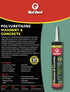Red Devil 0972 Masonry & Concrete Polyurethane Sealant, 10.1 Oz, Gray - Limestone, 1 Pack