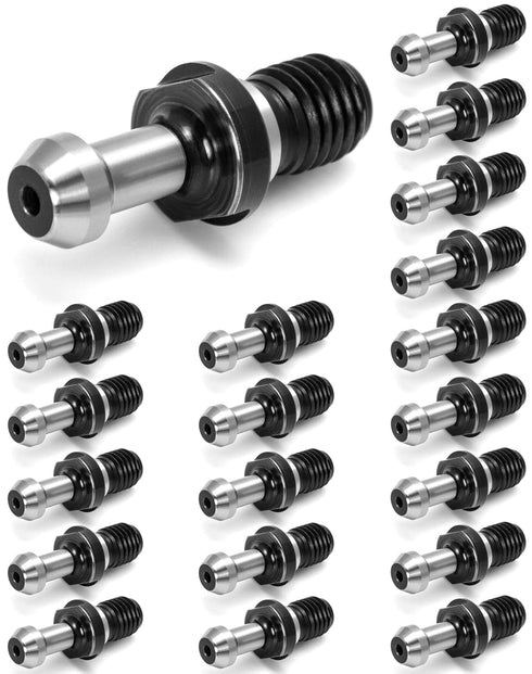 QWORK Heavy Duty CAT40 45° Pull Stud Retention Knob Set for HAAS CAT 40 CNC Tool Holders