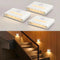 WOBSION Rechargeable Wireless Motion Sensor Stair Lights, Stick-On Wall Light with Dual