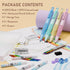 Four Candies 4PCS Cute Mechanical Pencil Set, 2.0MM Ergonomic Pencil with 44PCS HB Leads, 2PCS Sharpeners/Erasers