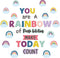 Motivational Rainbow Bulletin Board Cutouts, Happy Sunshine Day Inspirational Classroom Decoration for Wall Decor