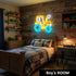 Generic Dimmable Tractor Neon Sign Wall Decor, Cartoon Farm LED Wall Light, USB Powered Neon Lamp, Boys Bedroom