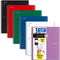 Five Star Spiral Notebooks Plus Study App, 6 Pack, 3 Subject, College Ruled, 150 Sheets, Black, Red, Green, Blue,