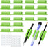 BOBOKA 20Pcs Silicone Pencil Holder & Marker Holder for Desk, Adhesive Pen Holder for Classroom, Teacher Supplies