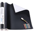 UnityStar Chalk Paper, 17.7" X 78.7" Adhesive Chalkboard Contact Paper with 1 Liquid Chalk Marker & 5 Colors Chalks