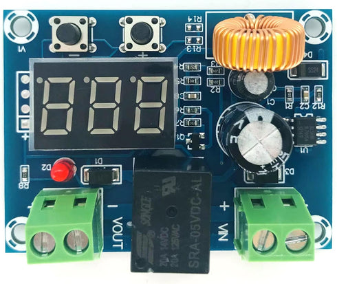 12-36V Low Voltage Digital Protector Disconnect Switch, Cut Off Lithium Battery Over Discharge Protection, 2-Pack