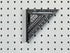 Triton Products 51013 LocHook 1/2-Inch Single Rod 30-Degree Bend Zinc Plated Steel Pegboard Hook, 5-Pack, Silver