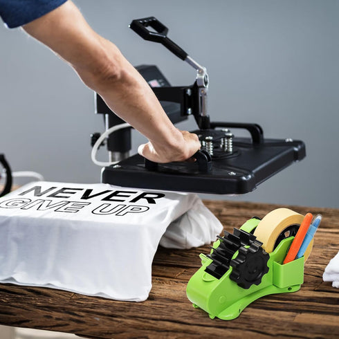 DEAYOU Multi-Roll Heat Tape Dispenser, 1" and 3" Double Reel Cores for Pre-Cut Heat Transfer Tape