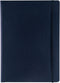 Fabriano Ecoqua Plus Hidden Spiral-Bound Notebook, A4, Lined, 8.3" x 11.7", Navy