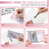 Onlyesh Budget Binder, 28Pcs Cash Envelopes for Budgeting, Marble 6-Ring Money Saving Binder (Pink)