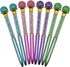 Maydahui 24PCS Crystal Gem Ballpoint Pen, Retractable Colorful Pearl Quicksand, Black Ink for Students