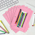 YoeeJob Pencil Pouch for 3 Ring Binder, Zipper Binder Pencil Pouches Bulk, Pale Pink, 24 Packs